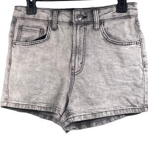 Wild Fable Shorts Womens Size 6 Highest Rise Mom Acid Wash Gray Comfort Stretch